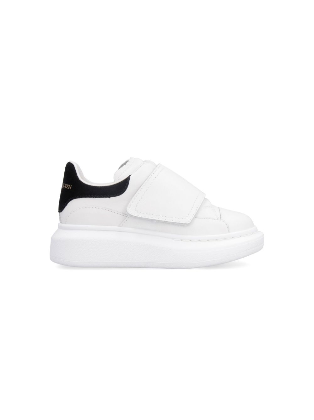 Alexander McQueen Kids Sneakers met klittenband - Wit