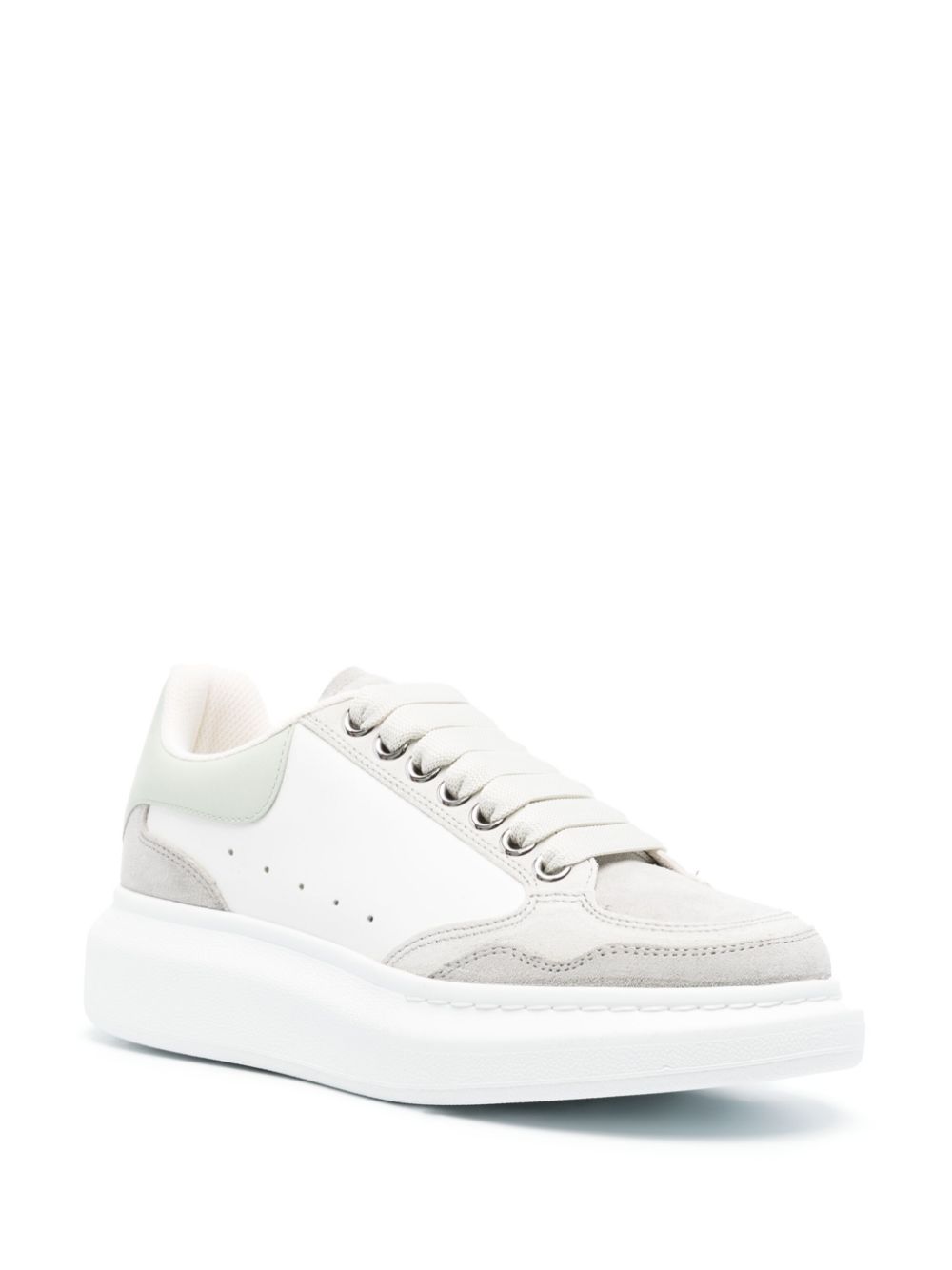 Alexander McQueen Larry sneakers met leren vlakken - Wit