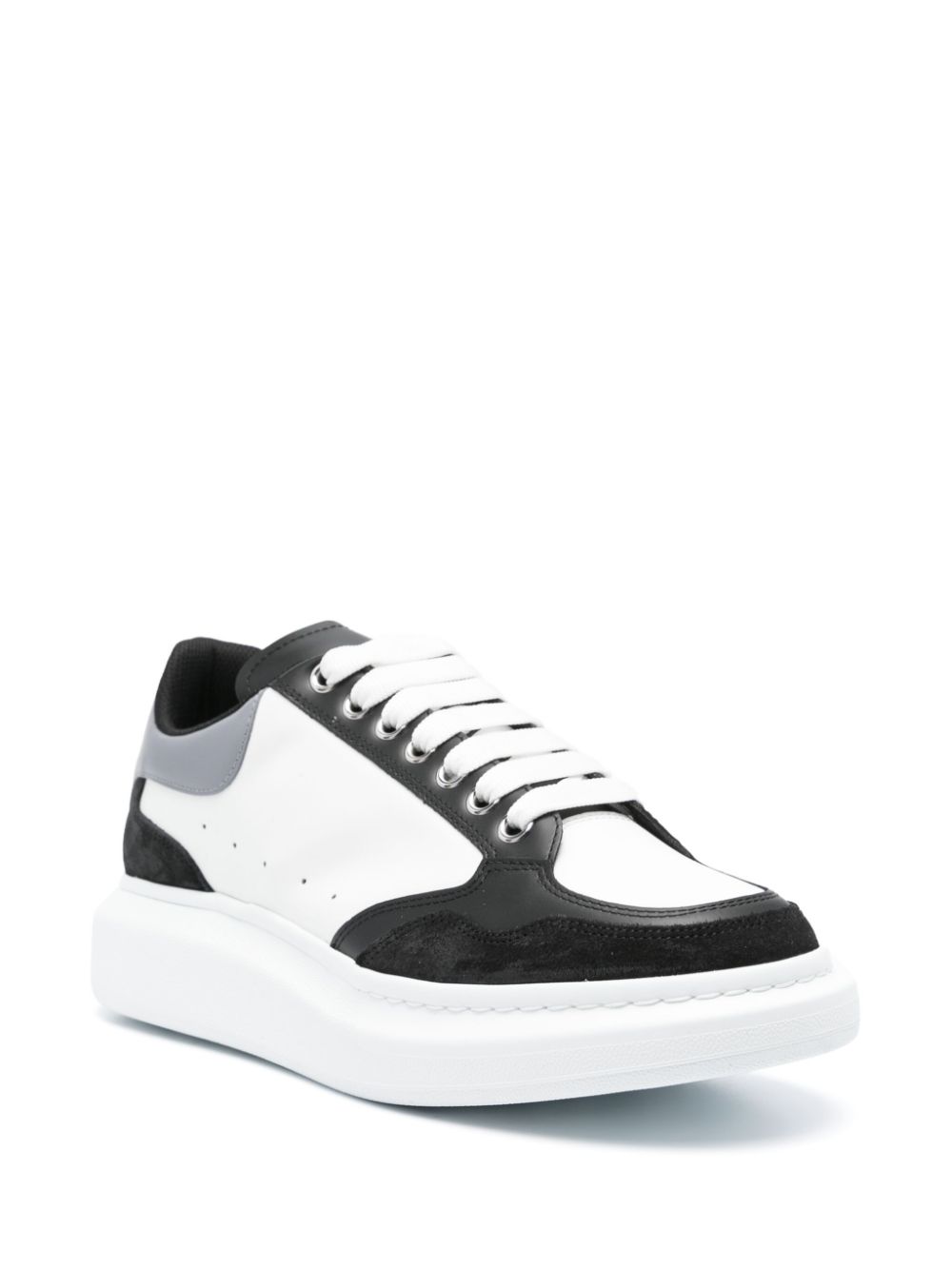 Alexander McQueen Oversized leren sneakers - Wit