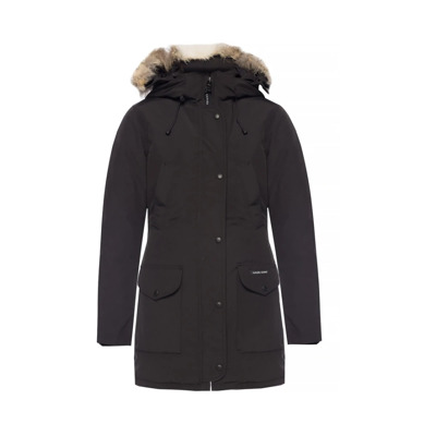 Arctisch-geïnspireerde Parka Jas met Bont Canada Goose , Black , Dames