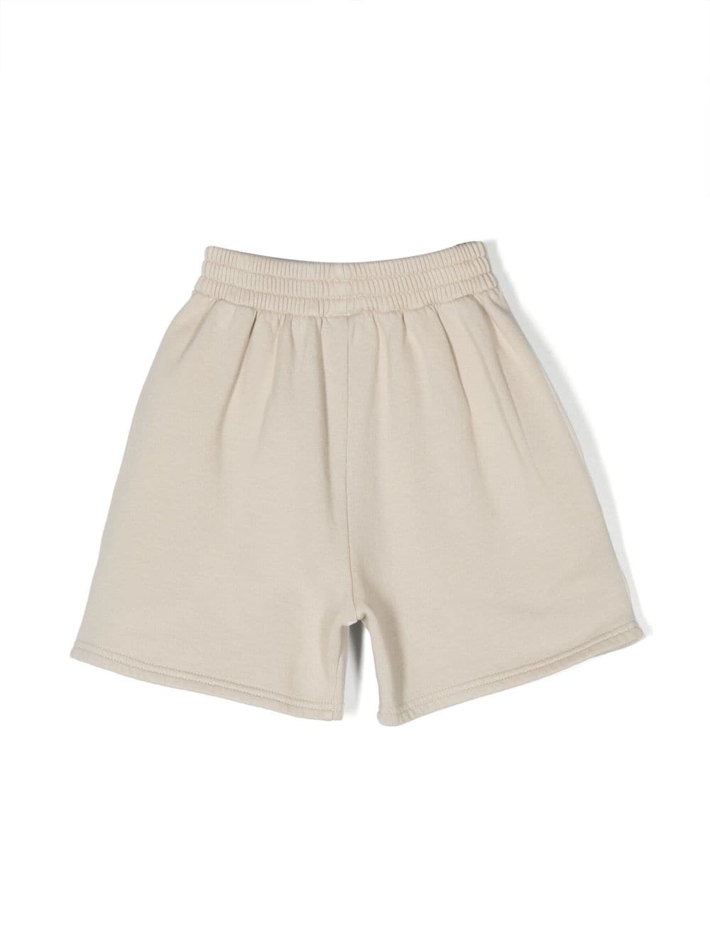 Balenciaga Kids Shorts met geborduurd detail - Beige