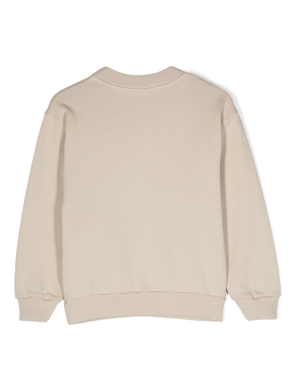 Balenciaga Kids Sweater met logoprint - Bruin