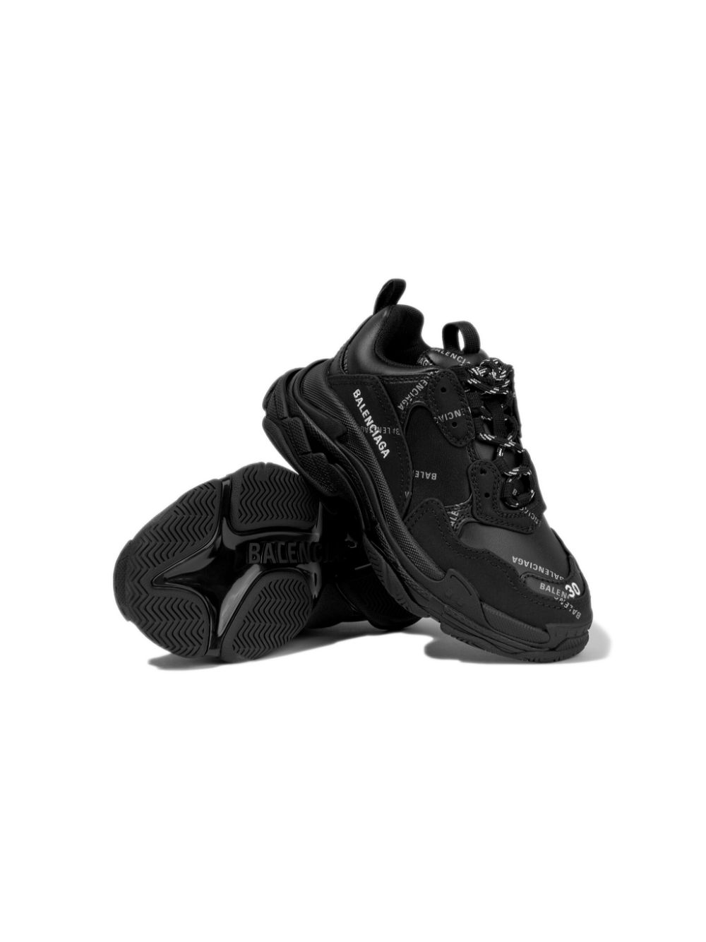 Balenciaga Kids Triple S sneakers - Zwart