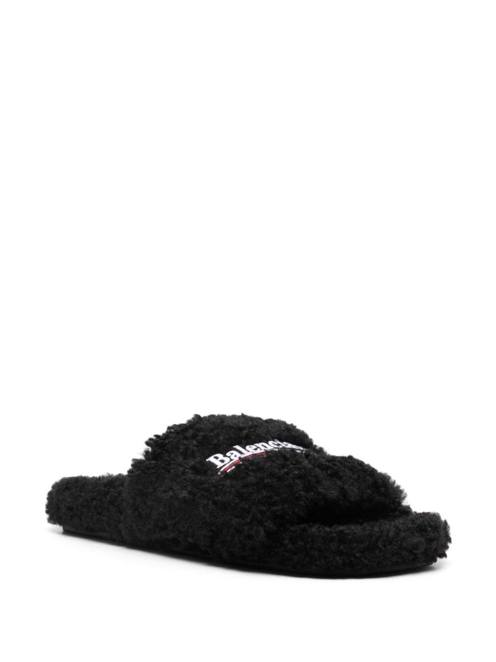 Balenciaga Lammy slippers - Zwart