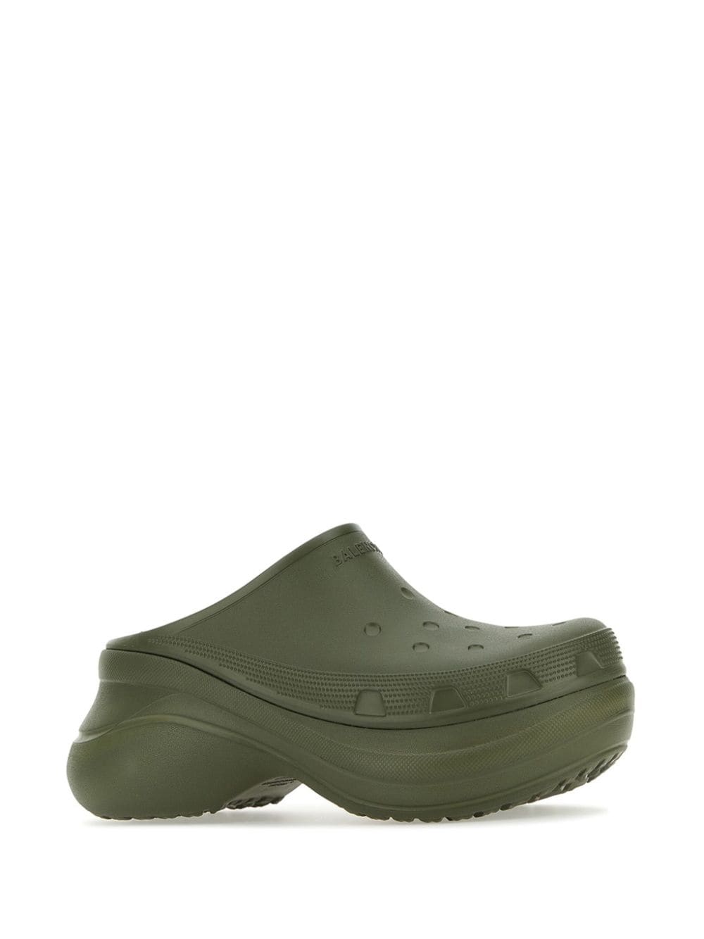 Balenciaga x Crocs slippers met logo-reliëf - Groen