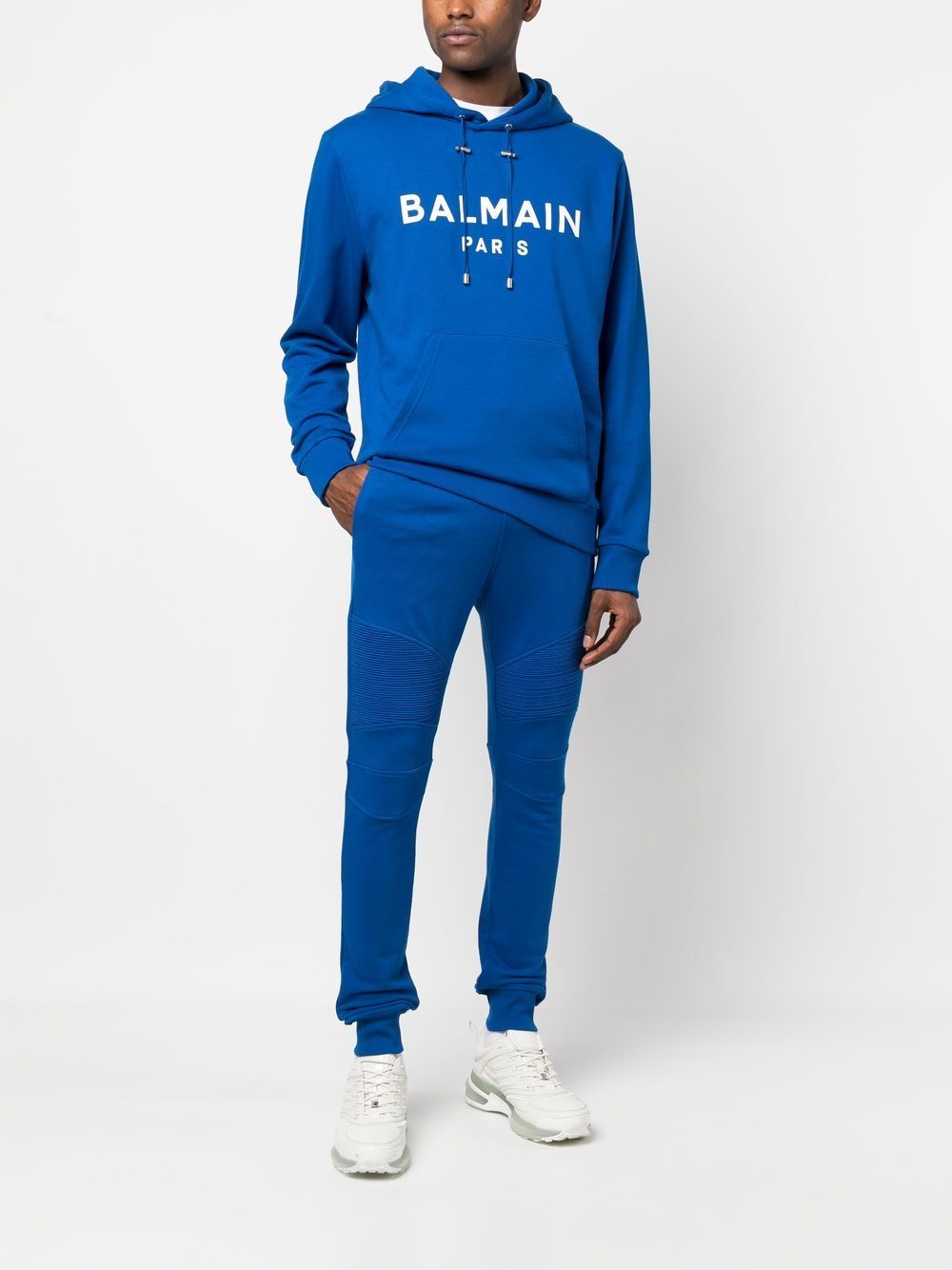 Balmain Broek met logoprint - Blauw