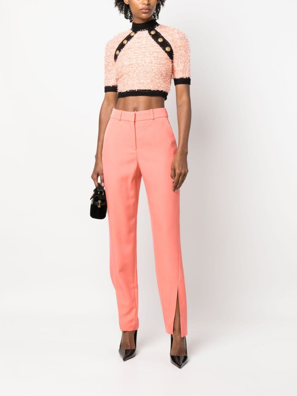 Balmain Broek van scheerwol - Oranje