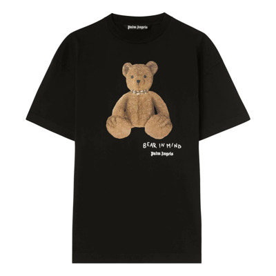 Bear in Mind T-shirt Palm Angels , Black , Heren