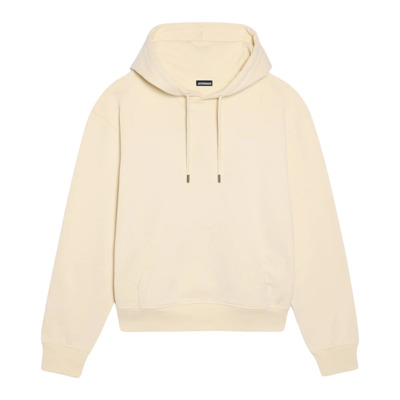 Beige Geborduurde Sweater met Capuchon Jacquemus , Beige , Heren