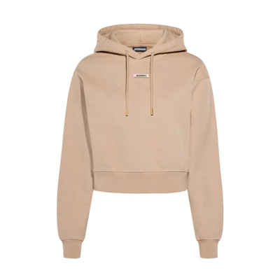 Beige Hoodie Gros Grain Jacquemus , Beige , Dames