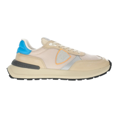 Beige Sneakers - Regular Fit - Geschikt voor alle temperaturen - 50% leer - 50% andere vezels Philippe Model , Beige , Heren