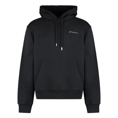 Biologisch Katoenen Hoodie Jacquemus , Black , Heren