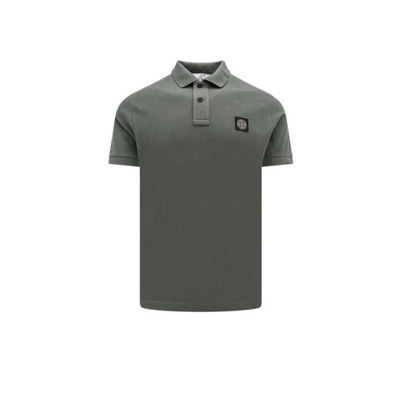 Blauwe Musk Polo Shirt Stone Island , Green , Heren