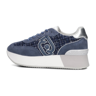 Blauwe Suède Lage Sneakers Dreamy Liu Jo , Blue , Dames