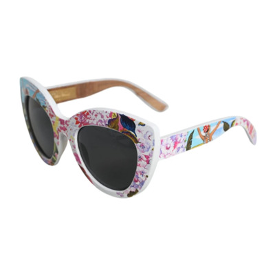 Bloemen kristal frame zonnebril Dolce & Gabbana , Multicolor , Dames