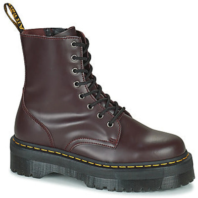 Bordeaux Smooth Jadon Dameslaarzen Dr. Martens , Brown , Heren