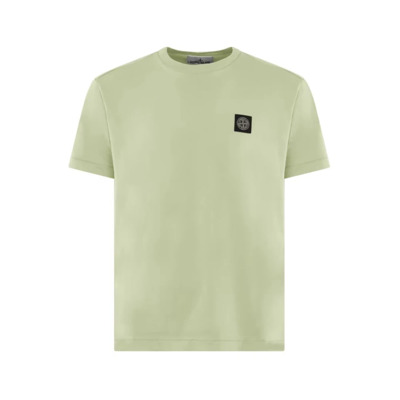 Borstlogo T-shirt in Pistache Stone Island , Green , Heren