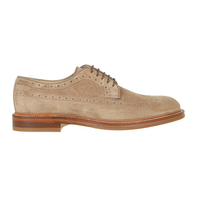 Bruine Leren Sneakers voor Mannen Brunello Cucinelli , Brown , Heren