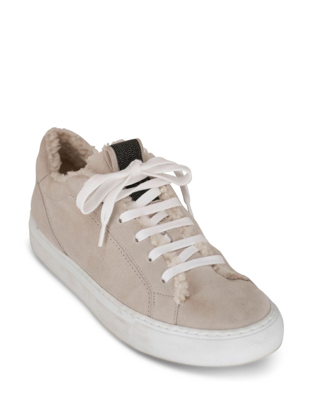 Brunello Cucinelli Gevoerde sneakers - Beige