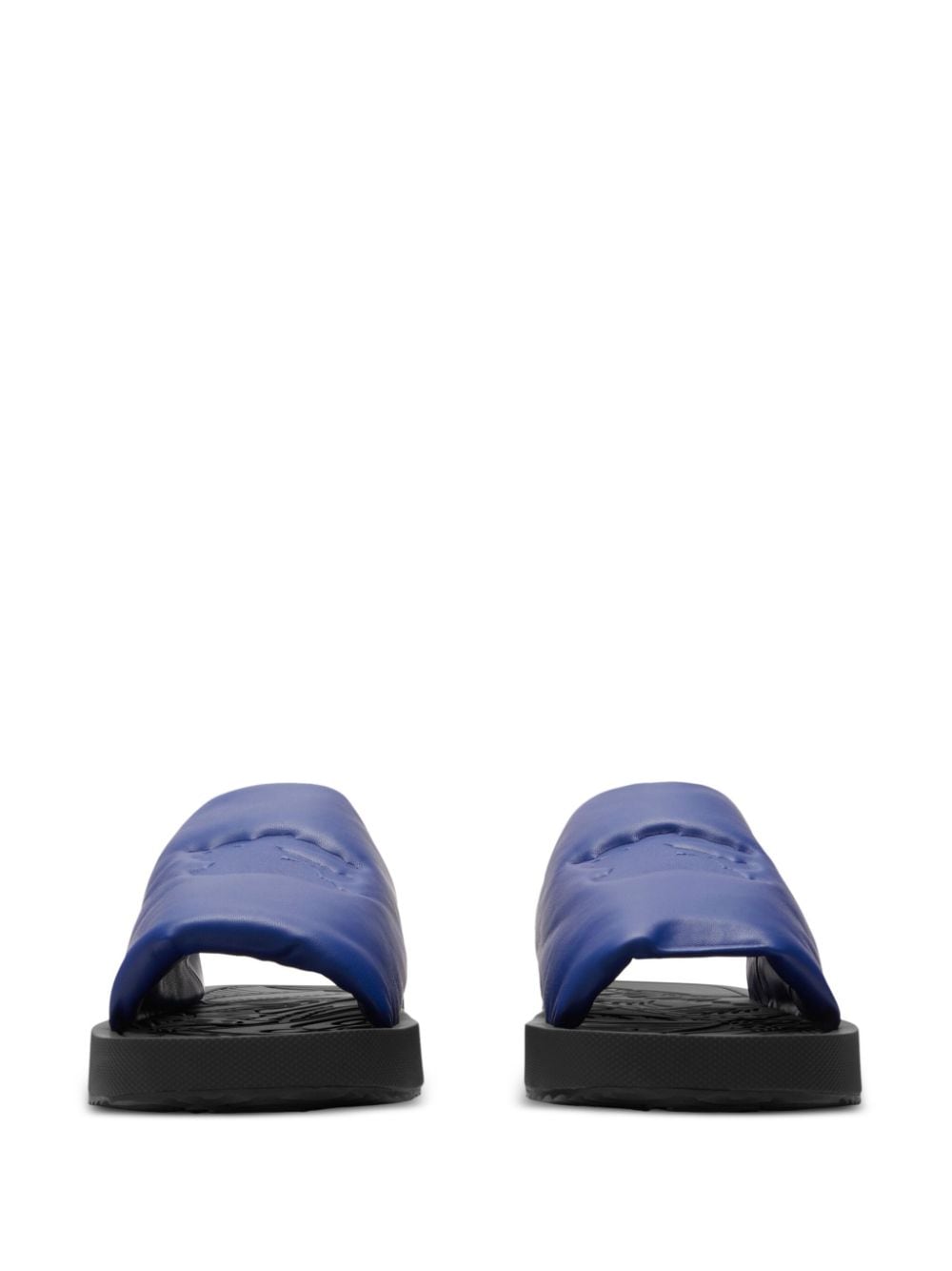 Burberry EKD Slab leren slippers - Blauw