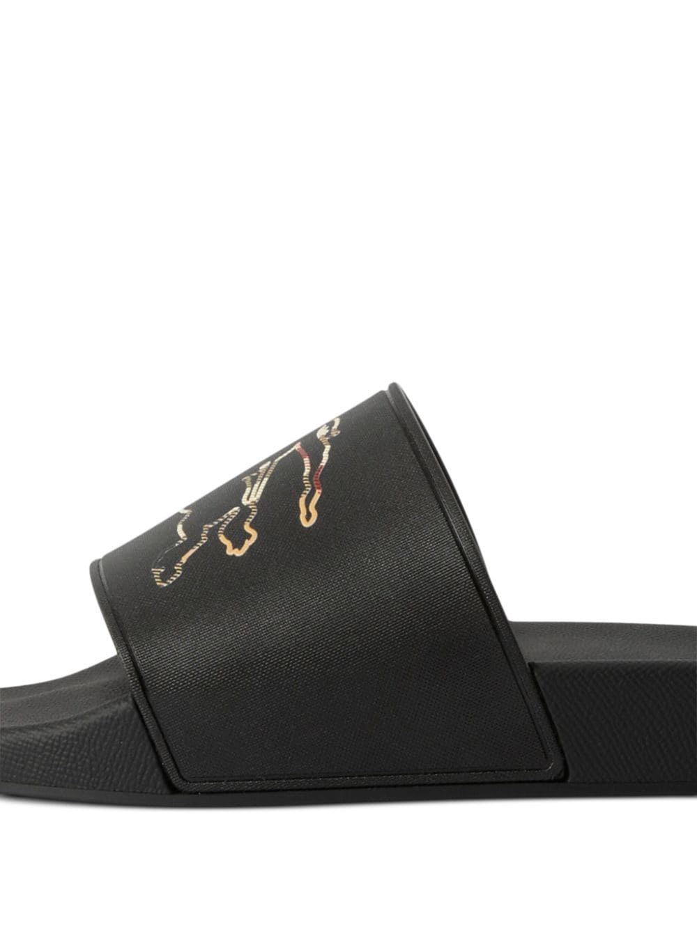 Burberry EKD slippers met patroon - Zwart