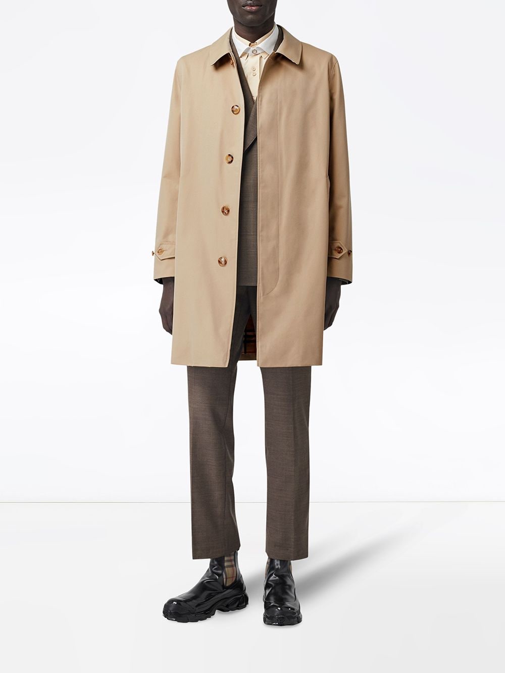 Burberry Gabardine jas - Bruin