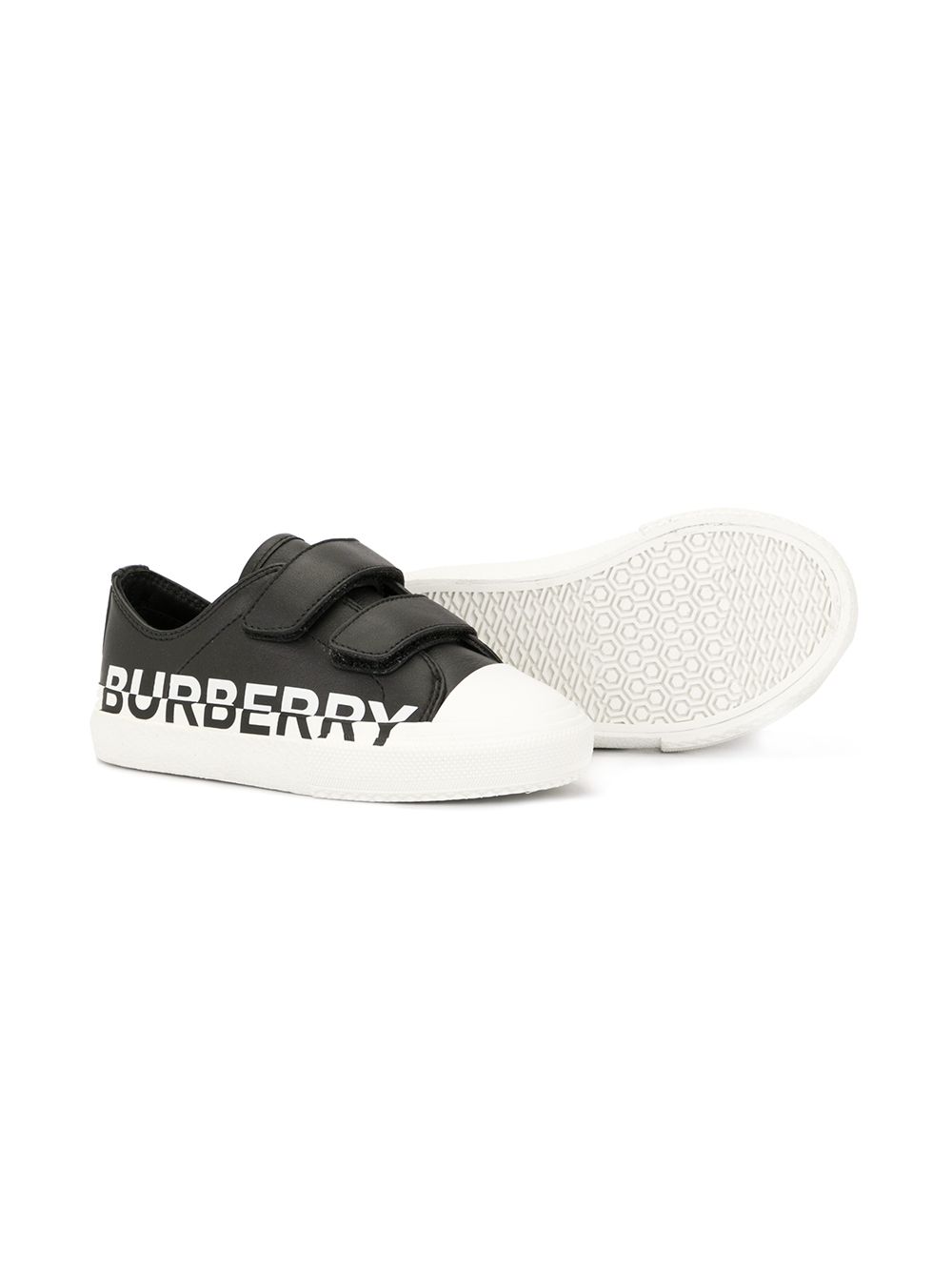 Burberry Kids Sneakers met logoprint - Zwart