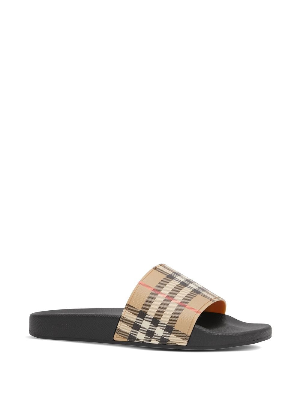 Burberry Slippers met vintage ruit - Beige