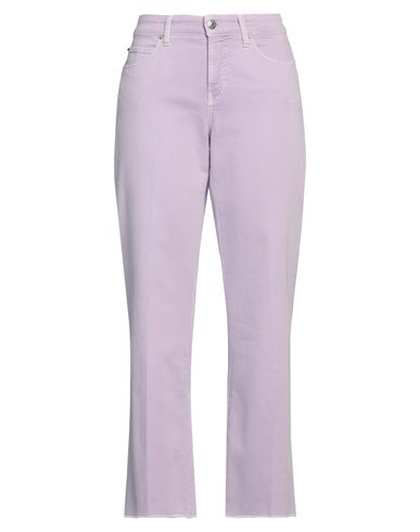 Cambio Woman Jeans Lilac Size 8 Cotton, Elastomultiester, Elastane