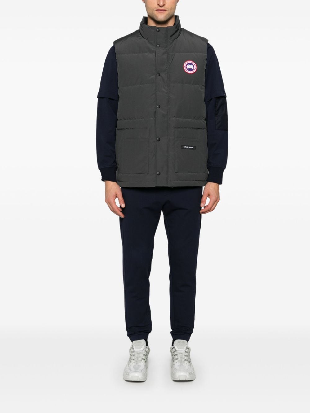 Canada Goose Bodywarmer met logopatch - Grijs