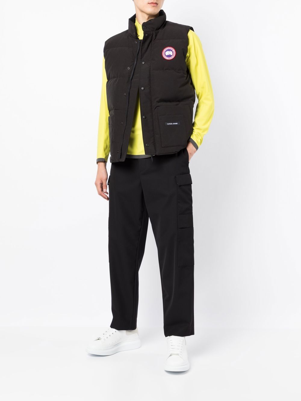 Canada Goose Bodywarmer met logopatch - Zwart