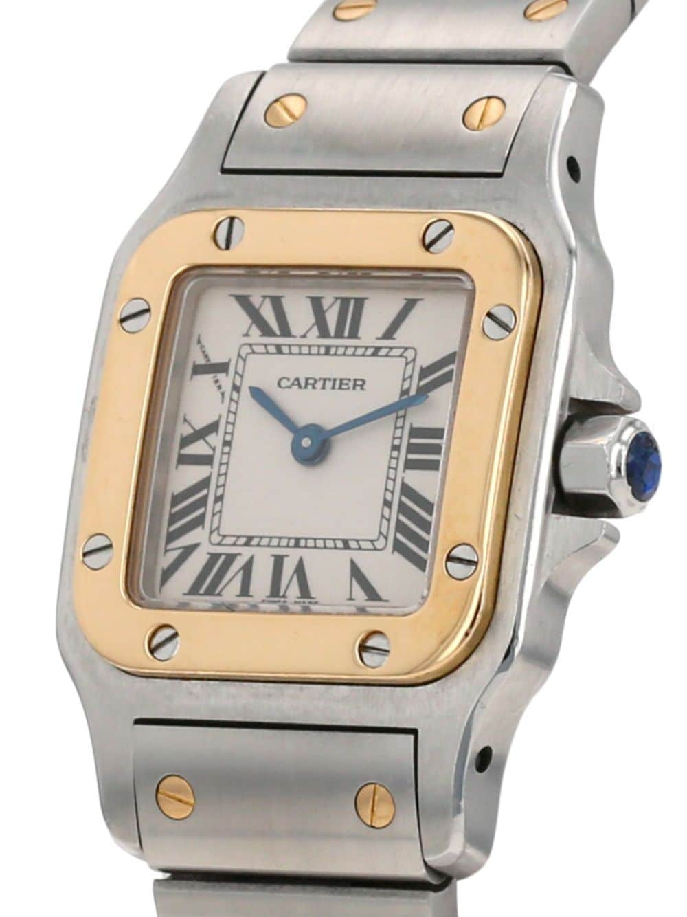 Cartier 2000 pre-owned Santos Galbée 35 mm horloge - Beige