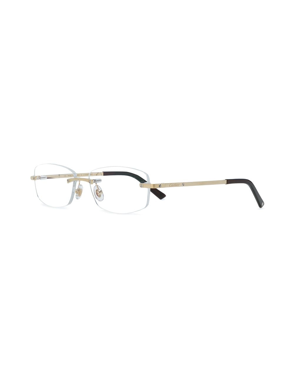 Cartier Eyewear Bril met randloos montuur - Wit