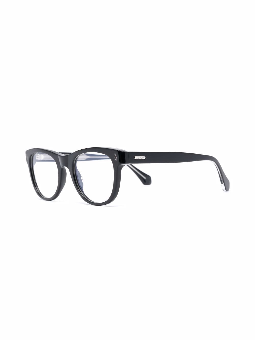 Cartier Eyewear Bril met wayfarer montuur - Zwart