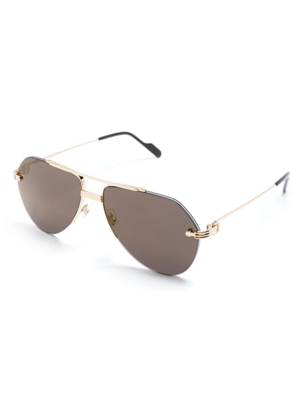 Cartier Eyewear C de Cartier bril met piloten montuur - Goud