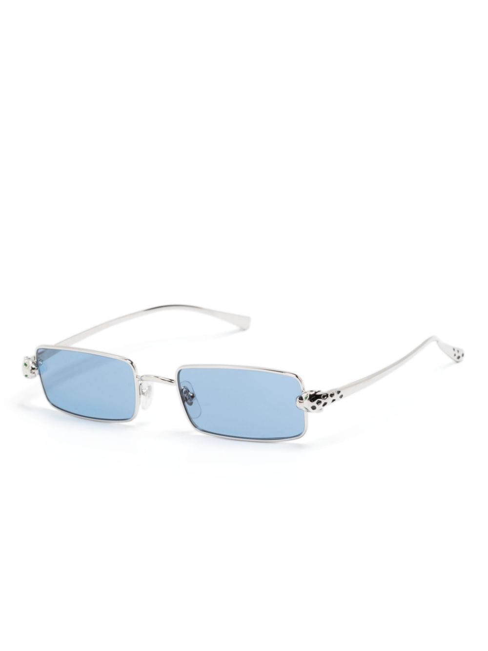 Cartier Eyewear Panthère de Cartier zonnebril met rechthoekig montuur - Zilver