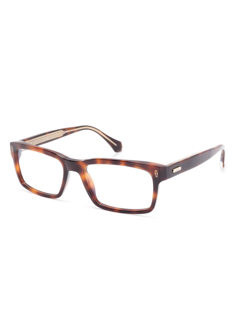 Cartier Eyewear Santos de Cartier bril - Bruin