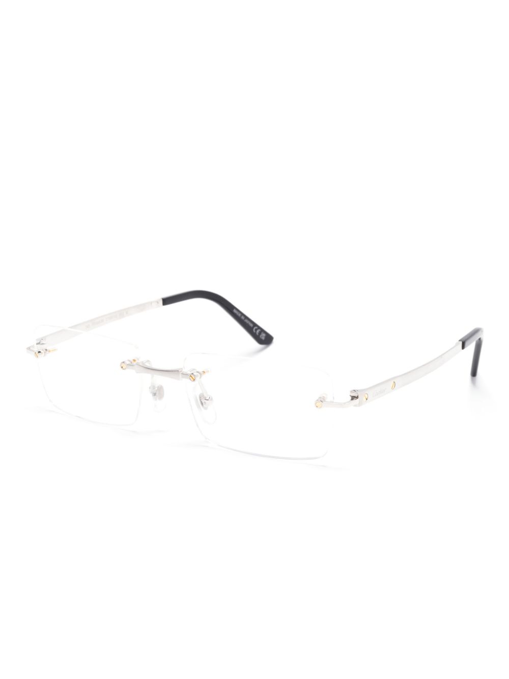 Cartier Eyewear Santos de Cartier bril - Zilver