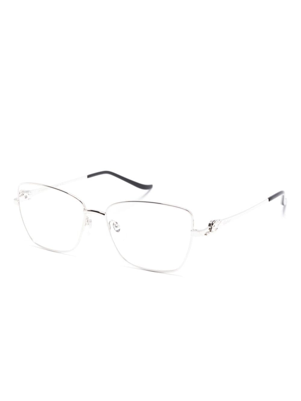 Cartier Eyewear Santos de Cartier bril - Zilver