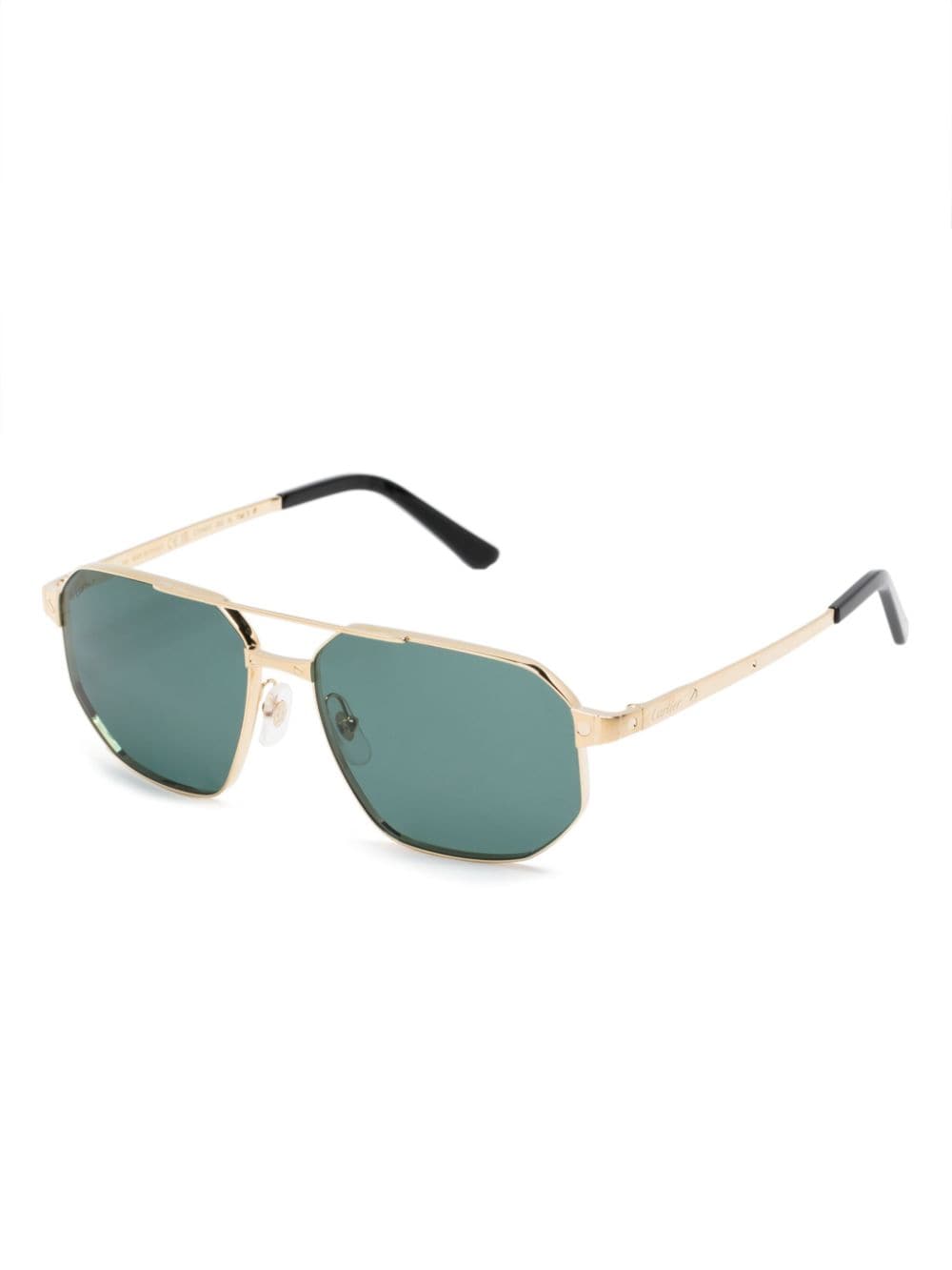 Cartier Eyewear Santos de Cartier zonnebril met piloten montuur - Goud