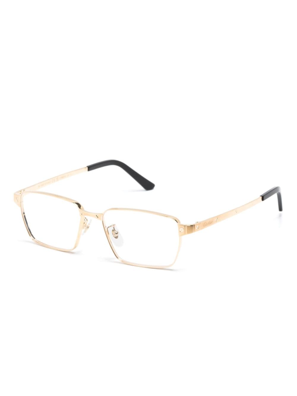 Cartier Eyewear Santos de Cartier zonnebril met vierkant montuur - Goud