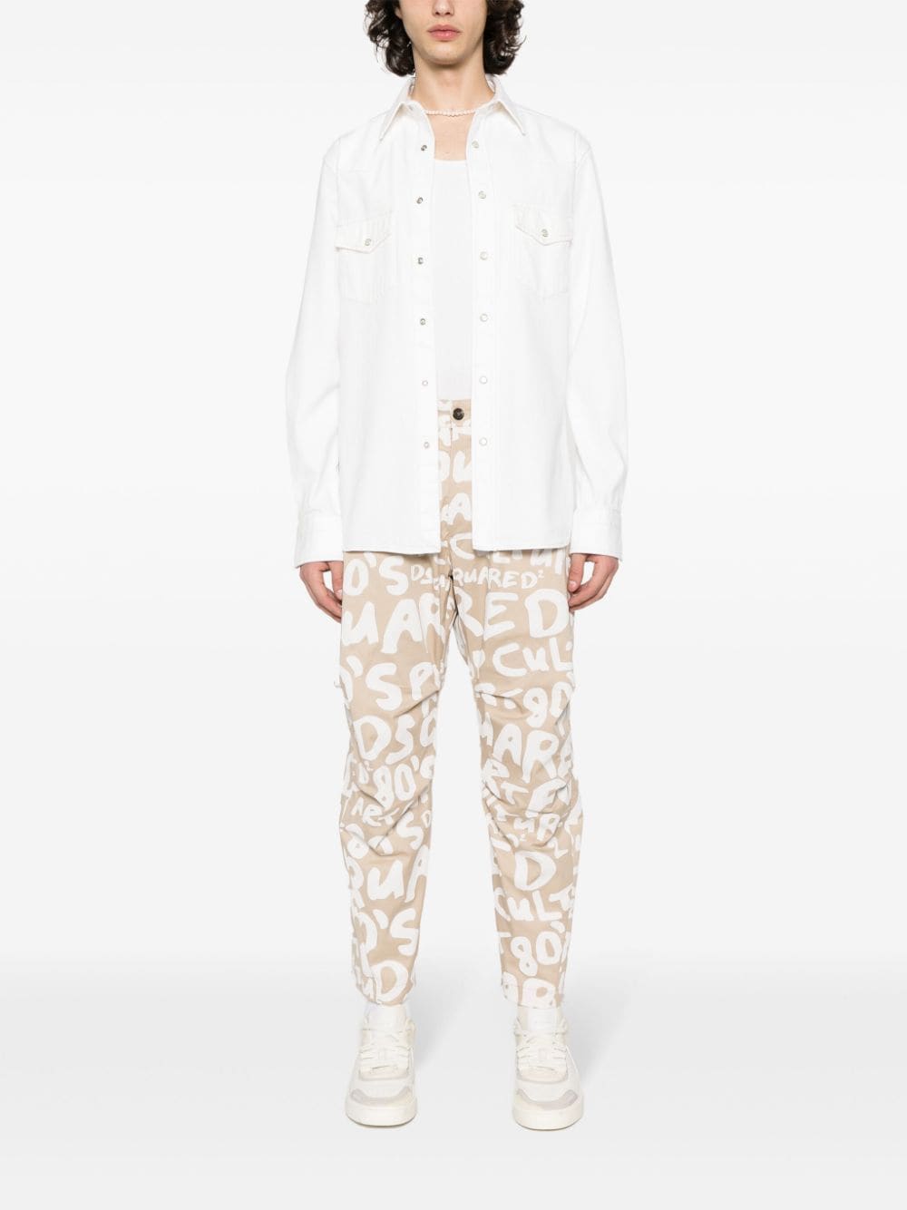 DSQUARED2 Broek met toelopende pijpen - Beige