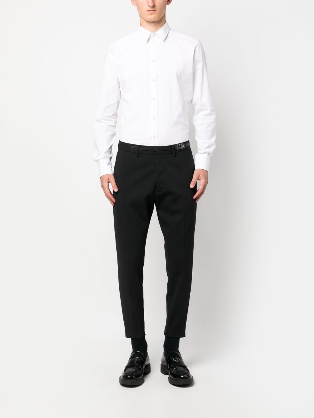 DSQUARED2 Broek met toelopende pijpen - Zwart