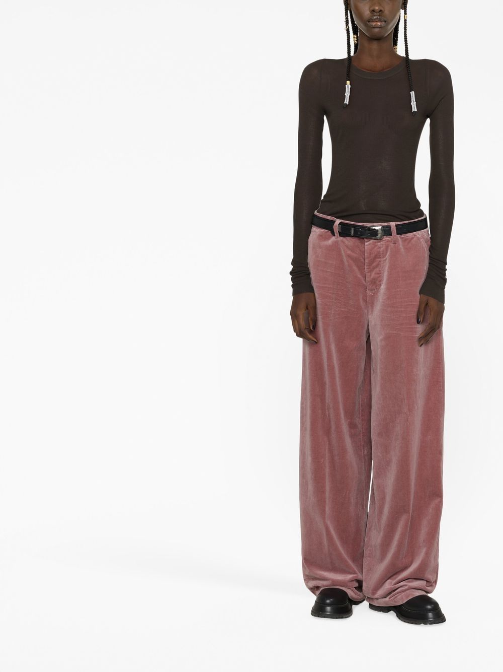 DSQUARED2 Broek met wijde pijpen - Roze