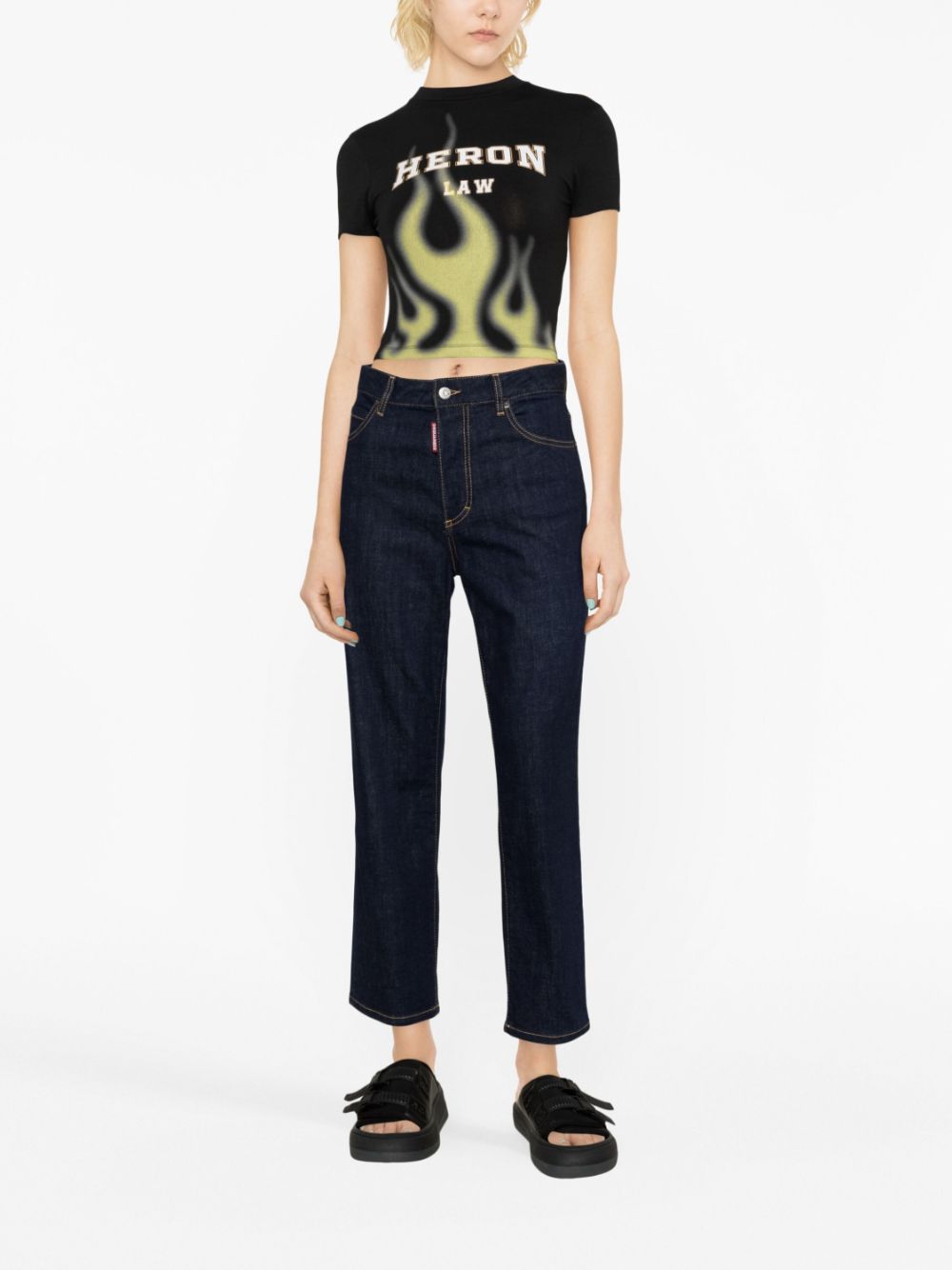 DSQUARED2 Jeans met logopatch - Blauw