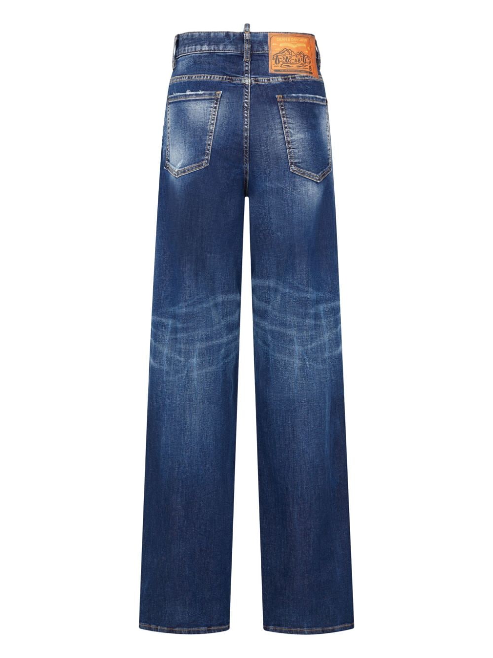 DSQUARED2 Jeans met wijde pijpen - Blauw