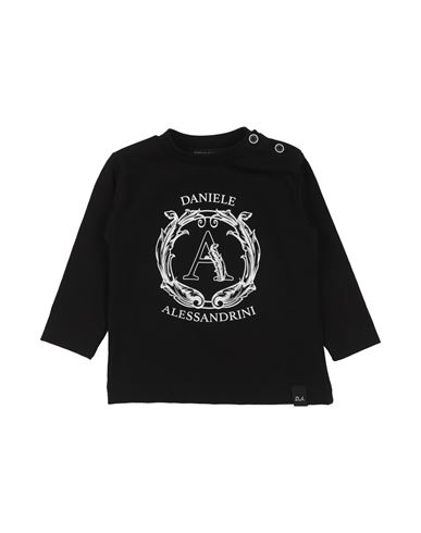 Daniele Alessandrini Infant Boy T-shirt Black Size 6 Cotton, Elastane