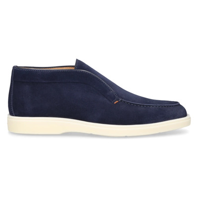 Desert Boot Suède Enkellaarzen Santoni , Blue , Heren