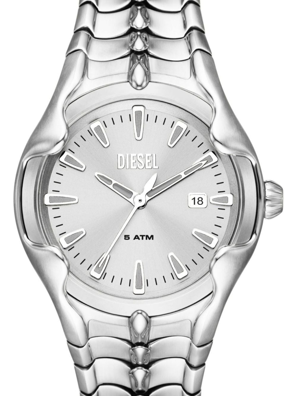 Diesel Dz2185 Vert 44 mm horloge - Zilver