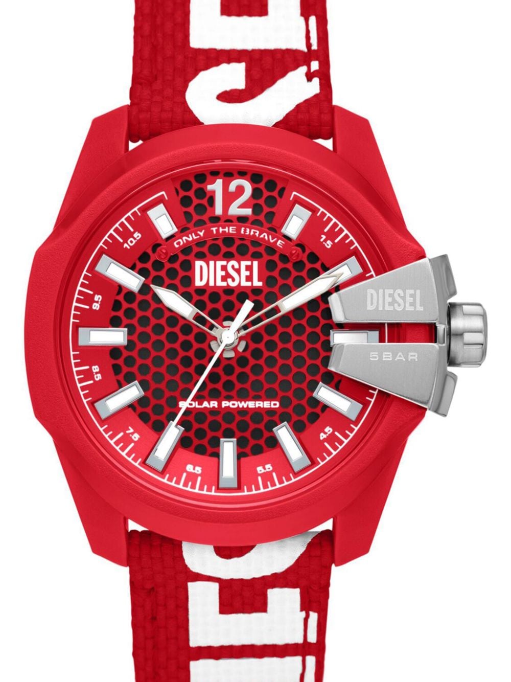 Diesel Dz4619 Baby Chief Solar 43mm horloge - Rood